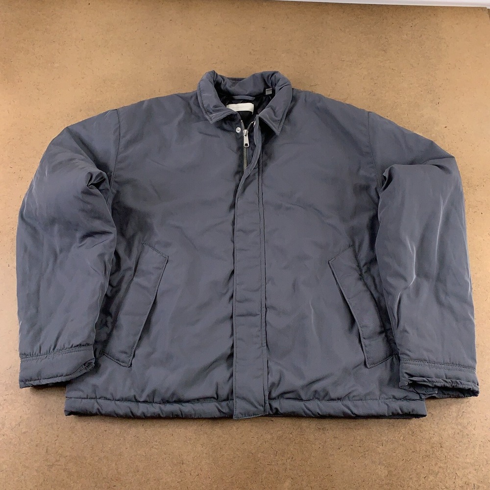 Standard Cloth Men's Size Large Dark Gray Clean Zip Compressed Jacket New